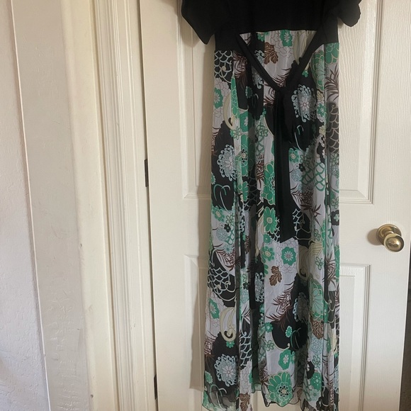 NWOT bisou bisou long drape dress 16 - Picture 5 of 15